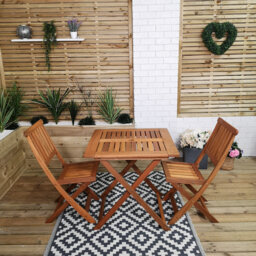 Caziyah Rectangular 3 - Piece 2 - Person 75Cm L Outdoor Table Set
