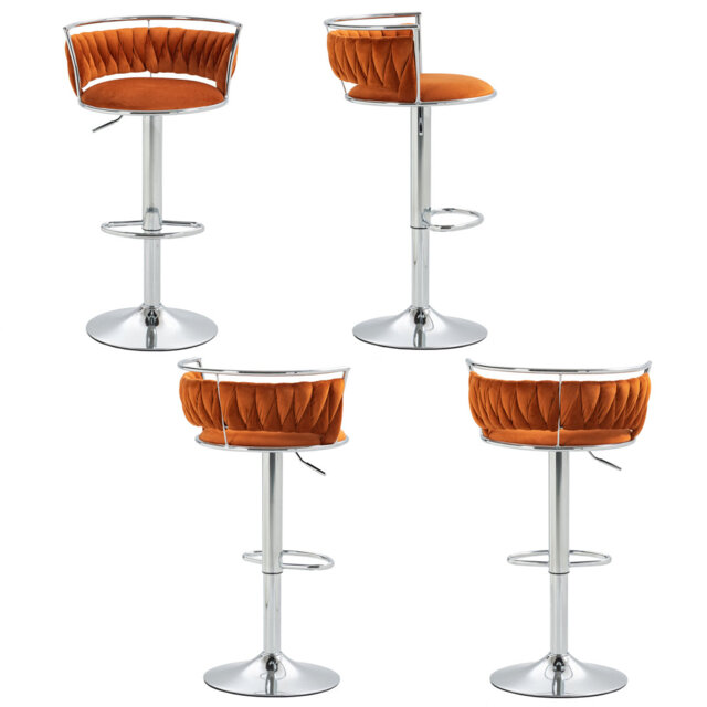 Christal Height Adjustable Swivel Bar Stool