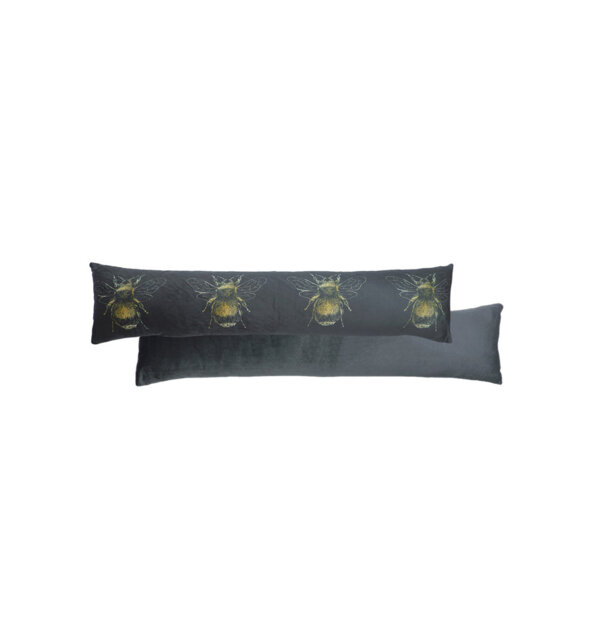 Gold Bee Rectangular Floor Cushion Cover