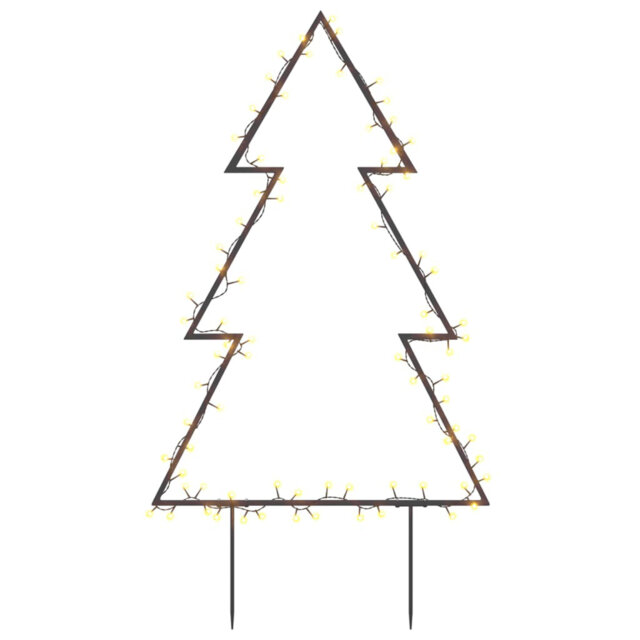 Vidaxl Christmas Light Decoration With Spikes Tree 80 Leds