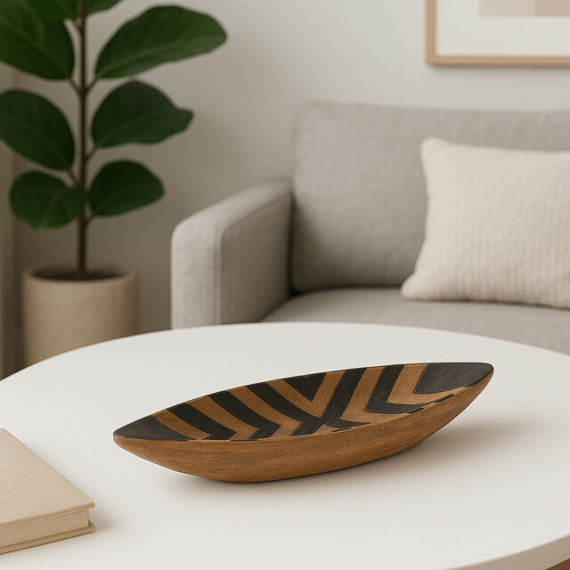 Moffitt Wood Decorative Bowl 1