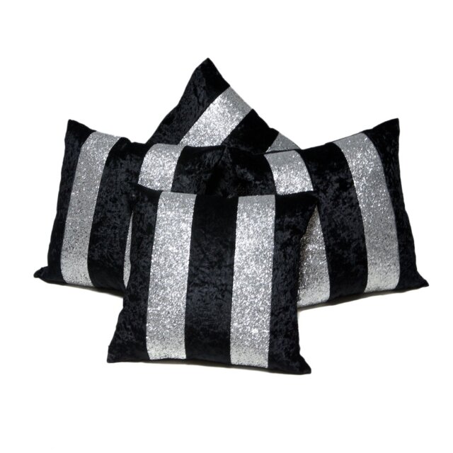 Brenda Striped Square Cushion Cover