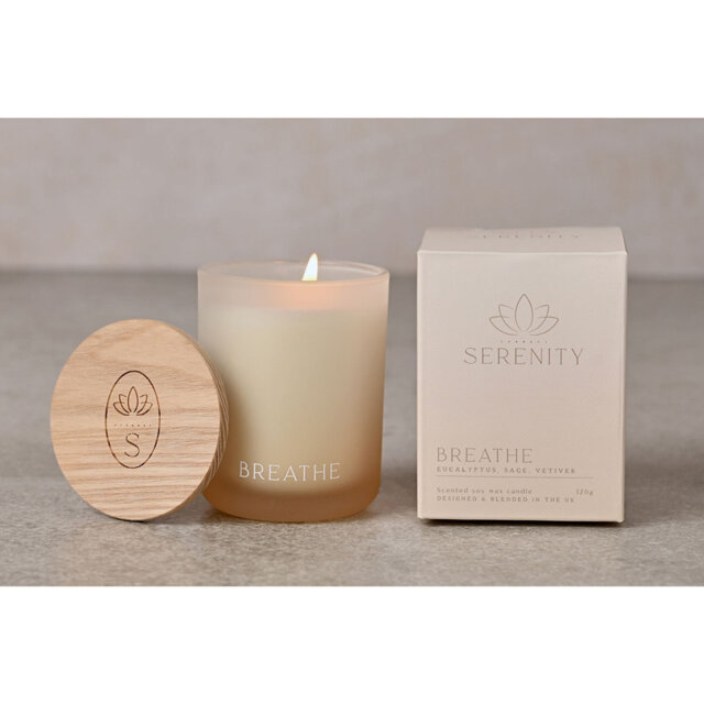 Scented Jar Candle with Glass Holder