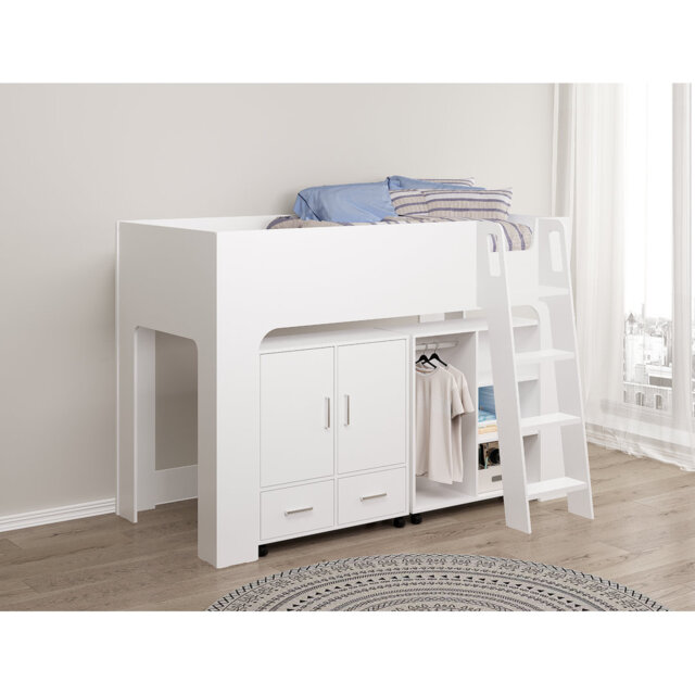 Webrook 90 X 190cm Mid Sleepers with Storage Included