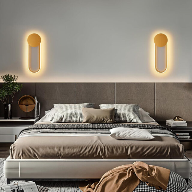 LED Indoor Wall Lamp - 12W Staircase Light, 41cm, White Hallway Light, Modern Design, 3000K Warm White Light, Minimalist Wall Lamp, Suitable for Bedro