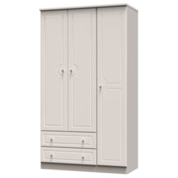 Conover Triple Wardrobe with 2 Drawers in Kashmir Gloss & Kashmir