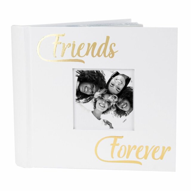 Modern Photo Album with Foil Text - Holds 80 4x6 Pictures
