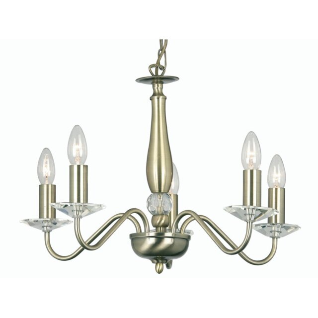Francine 5 - Light Candle Style Chandelier