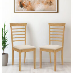 Ahwahnee 43cm H Polyester Blend Upholstered Ladder Back Side Chair