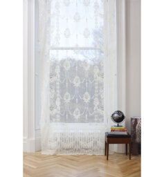 Landgraf Cotton Blend Sheer Single Curtain Panel