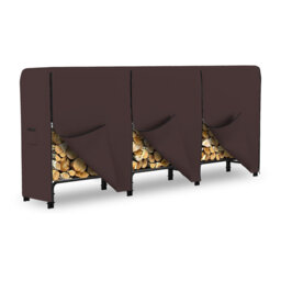 Kian Heavy Duty Waterproof Outdoor Firewood Cover, All Weather Protection UV Resistant Wood Rack Cover