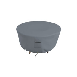 Heavy-Duty Outdoor Round Fire Pit Cover, Patio Durable & UV Resistant Waterproof Fire Table Cover