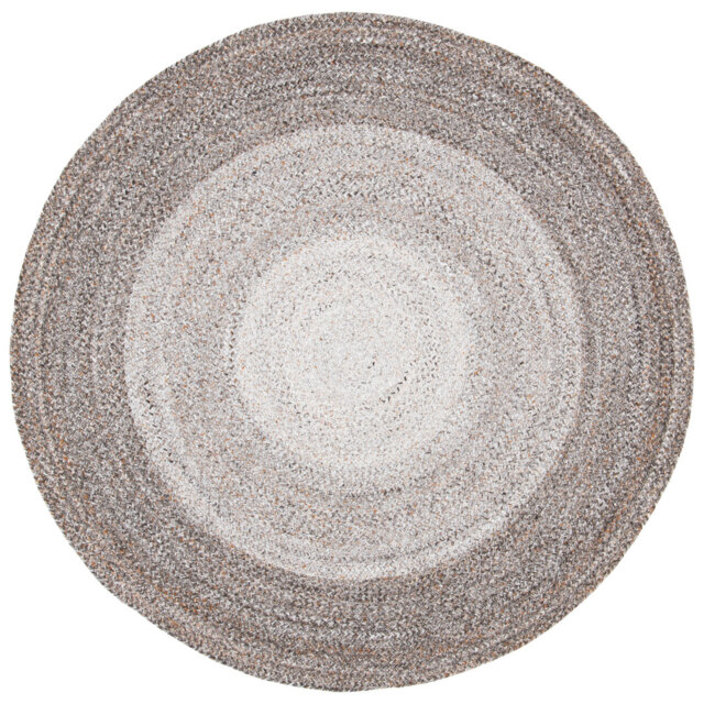 Round Mateo Solid Colour Hand Woven Indoor / Outdoor Area Rug