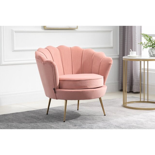 Mcguire 84Cm Wide Velvet Tub Chair