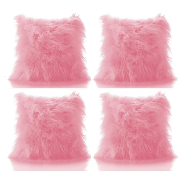 Tom Jebediah Faux Mohair Cushion with Filler Pad