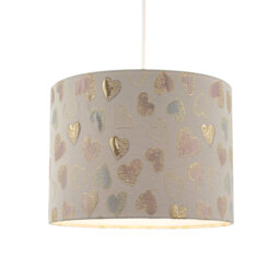 18cm H Fabric Drum Lamp Shade ( No Direct Attachment Method ) in Gold