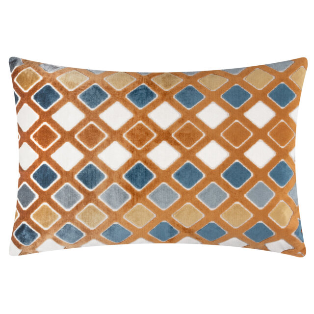 Metro Diamond Geometric Rectangular Cushion Cover