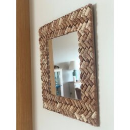 Dunston Wood Flat Wall Mirror