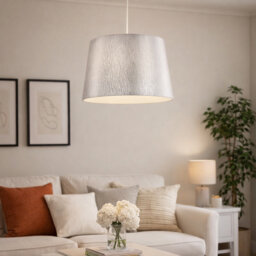 Chilka 24.5cm H Lamp Shade ( Clip On ) in Silver