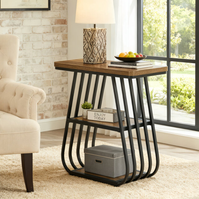 Pedestal End Table