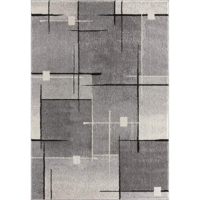 Crest modern dense short pile living room bedroom rug