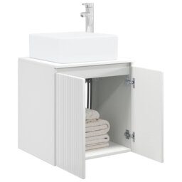 Single Bathroom Vanity with Ceramic Basin