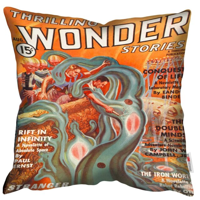 Thrilling Wonder Stories - Rift of infinity - Mary Evans Cushion