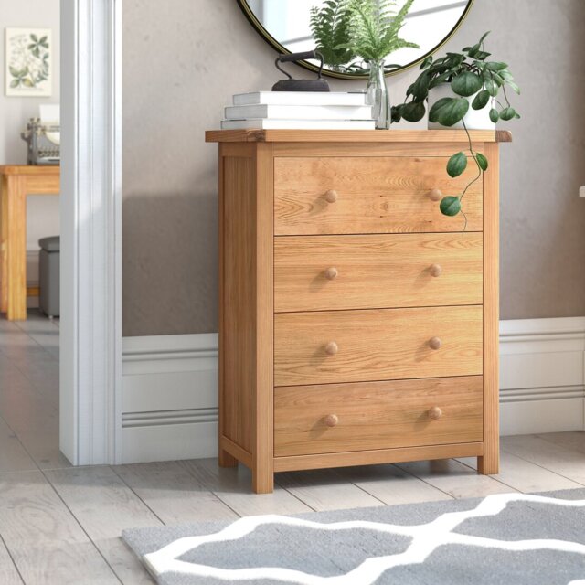 "Pompey 4 Drawer 70"" W Chest of Drawers"
