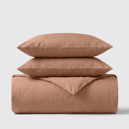 100% Cotton Percale 300 Thread Count 3-Piece Duvet Cover Set