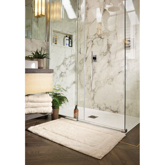 Dithusan Border Bamboo Bath Mat