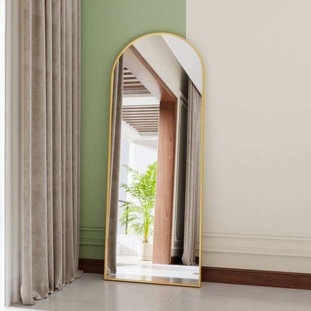 Flat Aluminium Framed Full Length Mirror