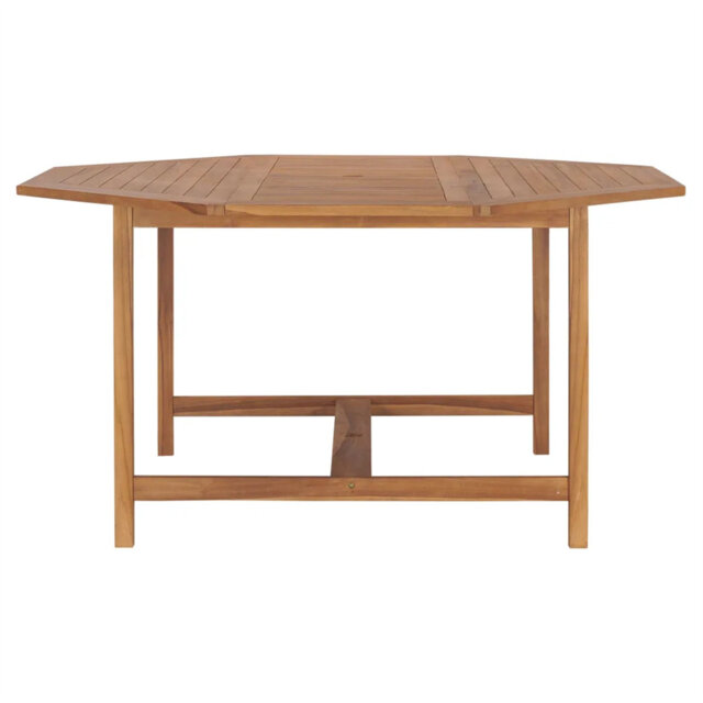 Aswar Square Teak Solid Wood Outdoor Dining Table - 150 cm W 150 cm D