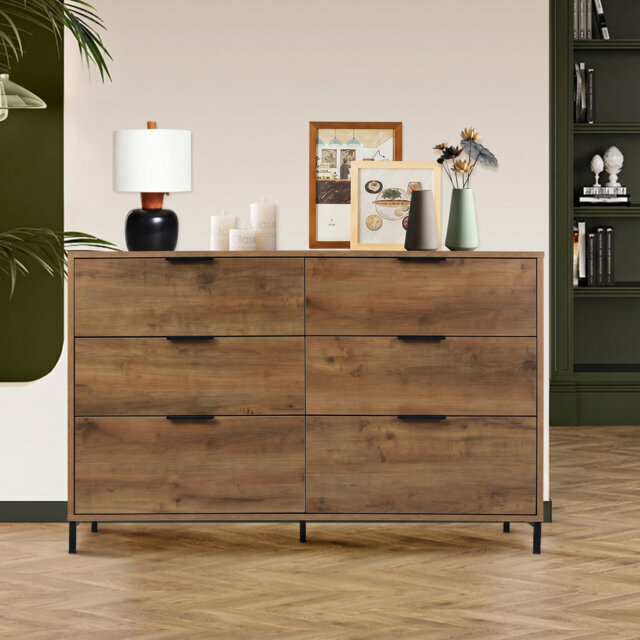 Iron 6 - Drawer Rectangle Accent Chest