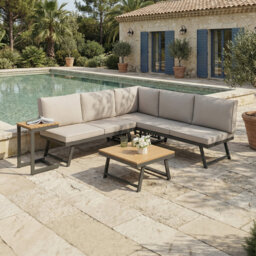 Monaco - Convertible into 2 Sun Loungers - Modular Corner Garden Sofa Set