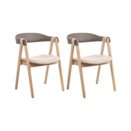 45cm H Fabric Upholstered Upholstered Back Accent in Brown
