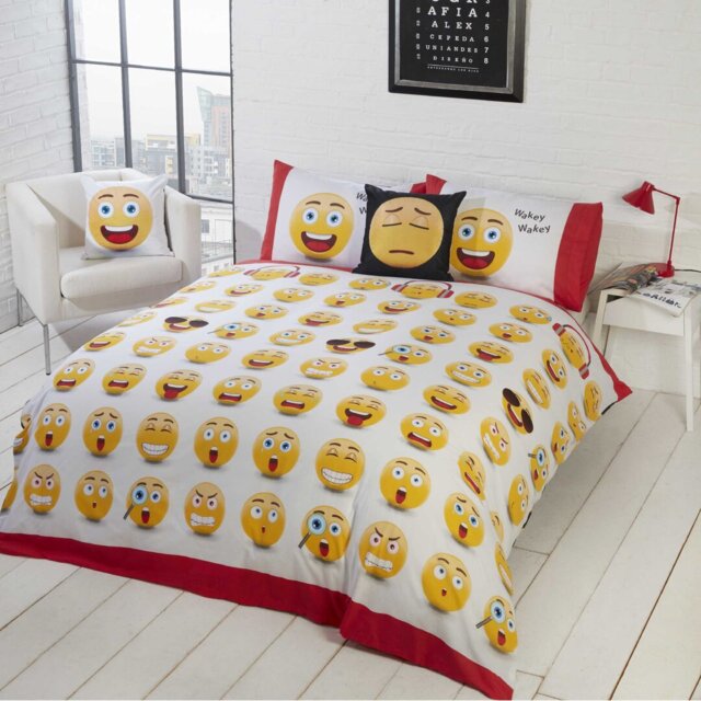 Abou Yellow Red Reversible 3 Piece Duvet Cover Set