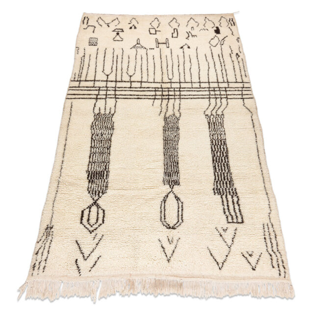 Rotman Moroccan Hand Woven Hand Loomed 150 X 235cm Area Rug
