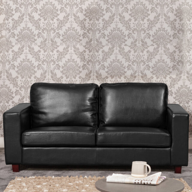 Laronte 3 Seater Faux Leather Sofa