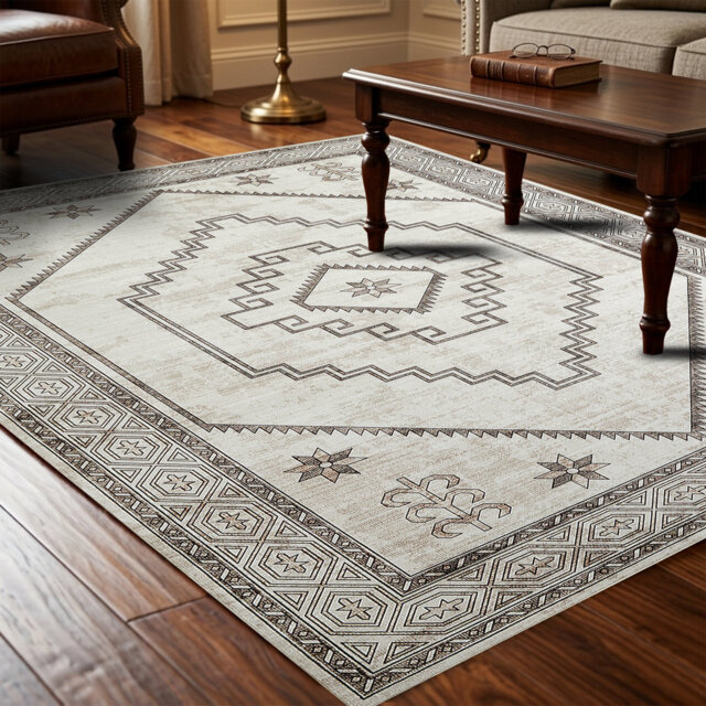 Cashmere Machine Tufted Area Rug ( Low-Pile Traditional)
