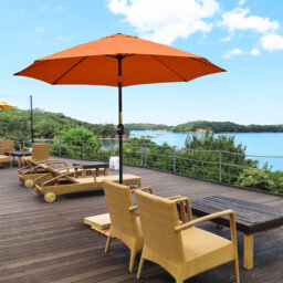 Bryner 263cm Traditional Parasol with Crank Lift
