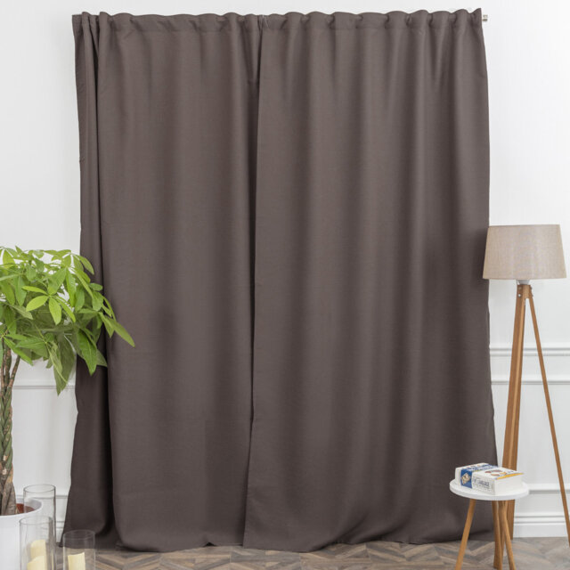 LAXTON Room Darkening Extra Long & Extra Wide Decorative Curtain