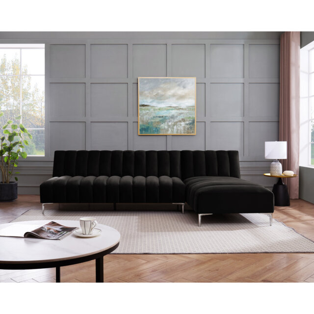 Decato Upholstered Sleeper Corner Sofa
