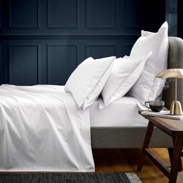BOB 600TC EQYPTIAN COTTON Egyptian Cotton Plain Weave / Muslin Fitted Sheet