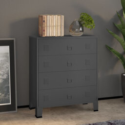 Dowlin Steel 78cm W 4 - Drawer Chest of Drawers