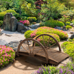 Pomona Transportation Weather Resistant Wood Garden Statue