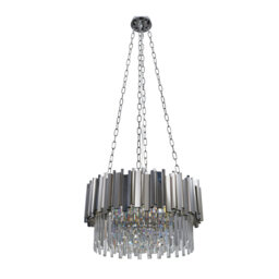 Modern Crystal Chandelier Ceiling Light Fixture for Living Room and Bedroom, Chic Design Lamp