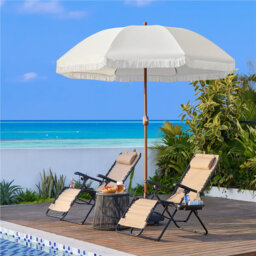 Eight-Rib Holiday Style Parasol  Patio Umbrella
