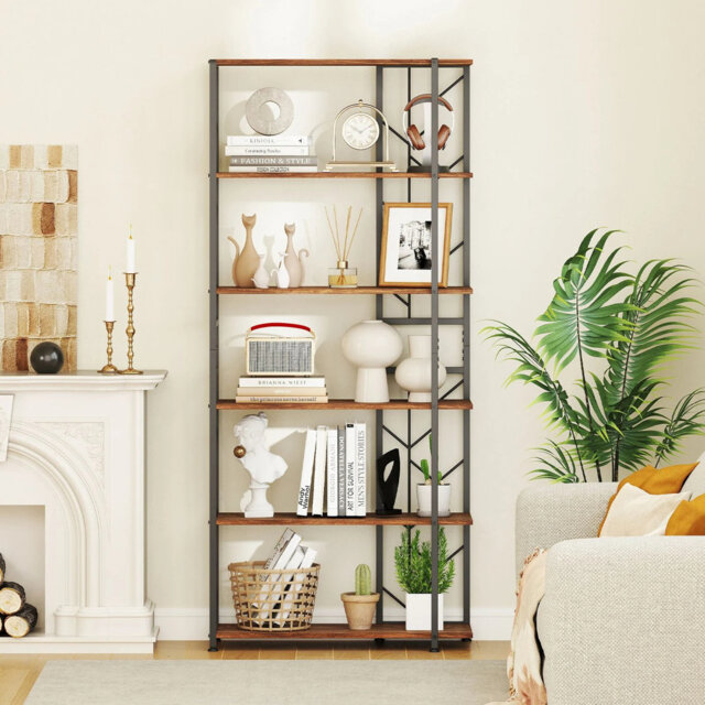 180cm H x 80cm W Metal Bookcase
