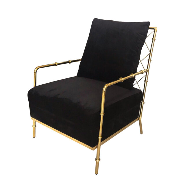 Assan 71cm Wide Tufted Velvet Armchair