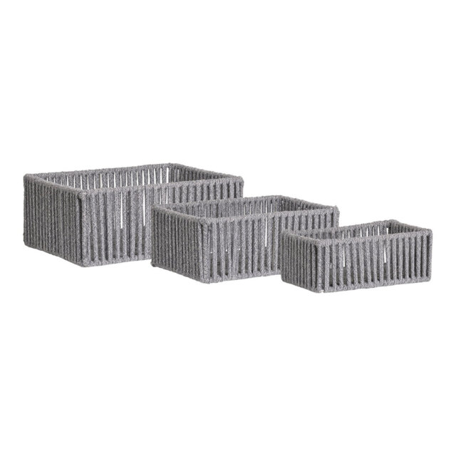 Longshore Tides Cotton Rope, Metal Decorative Basket